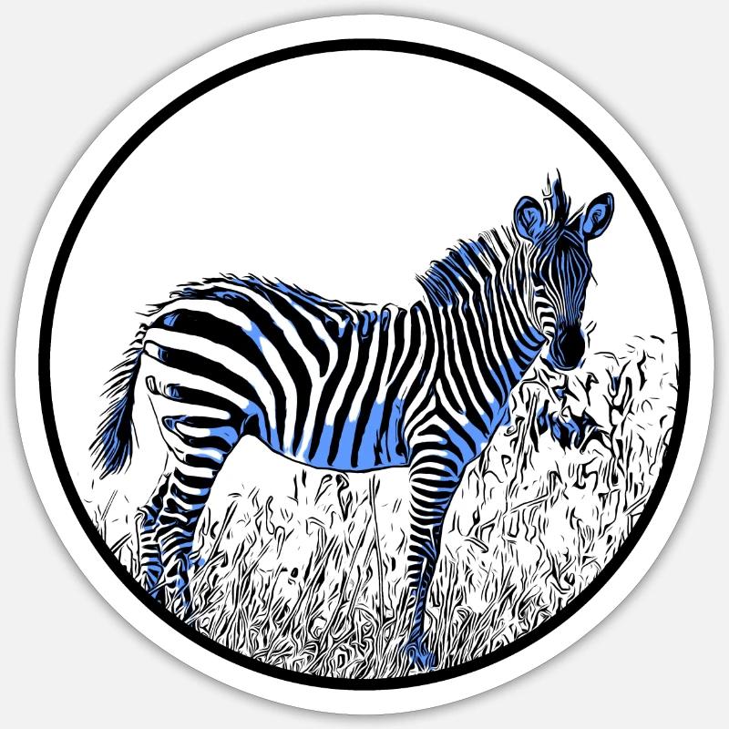 Zebra Sticker size S (10 x 10 cm)