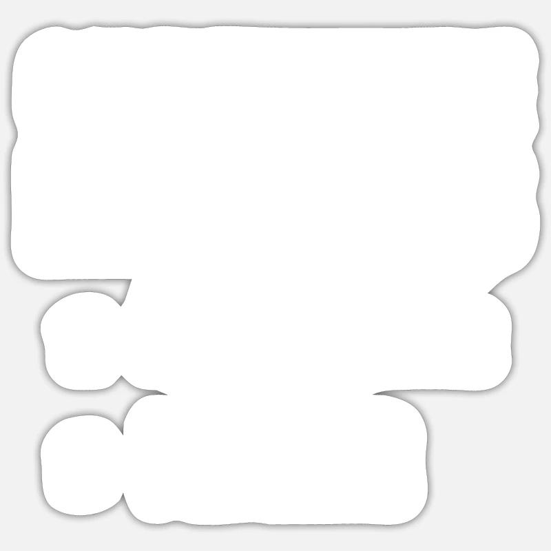 comment faire des maths - Sticker taille S (10 x 10 cm) - blanc mat