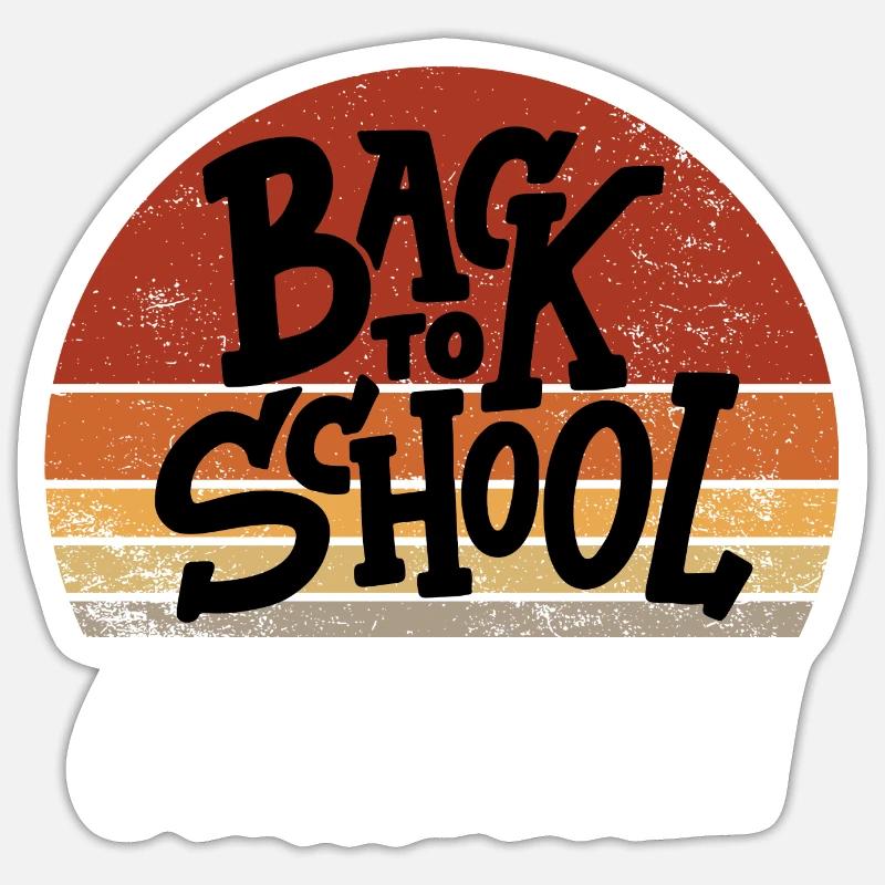 Back to School OH YEAH Sticker taille S (10 x 10 cm)