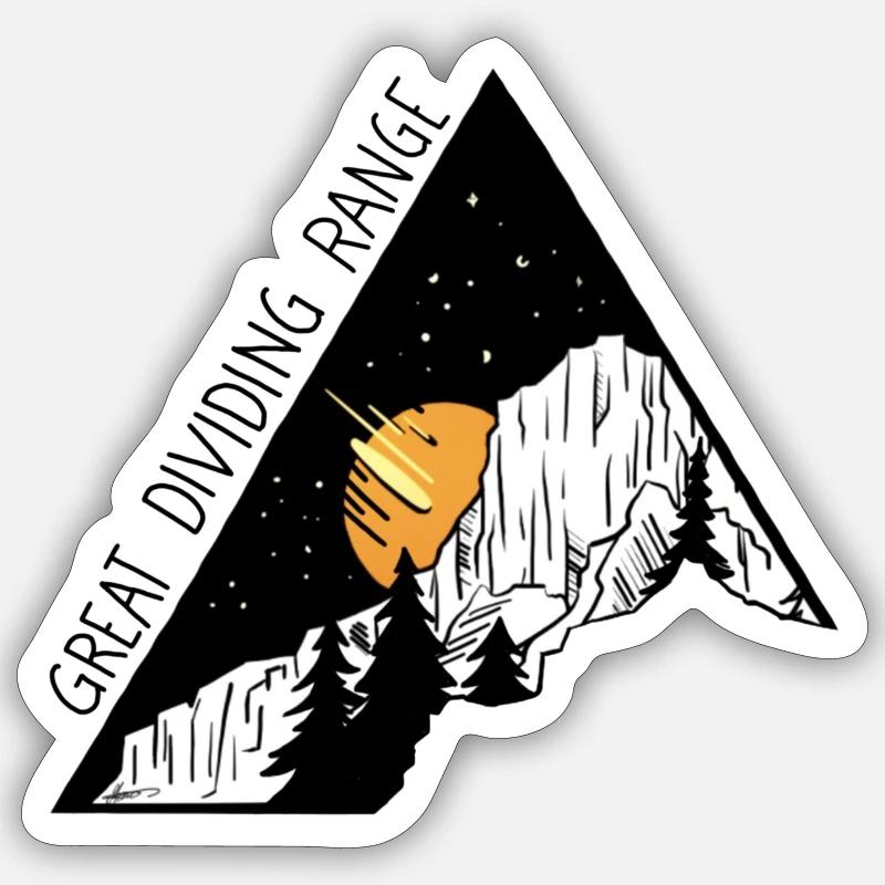 Great Dividing Range KOA Design Sticker Größe S (10 x 10 cm)