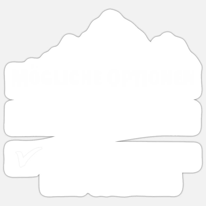 Bergsteigen mit jasmin oder versagen Sticker Größe S (10 x 10 cm)