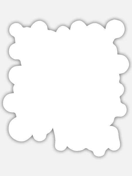 Yoga yoga - Sticker Größe S (10 x 10 cm) - Mattweiß