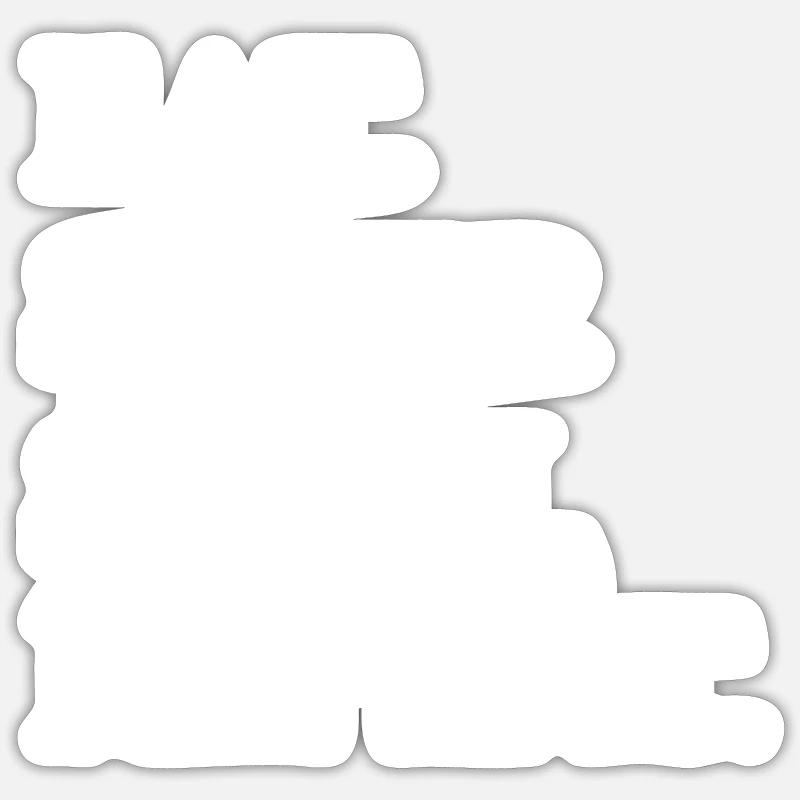 water statement bday swimming pool - Sticker Größe S (10 x 10 cm) - Mattweiß