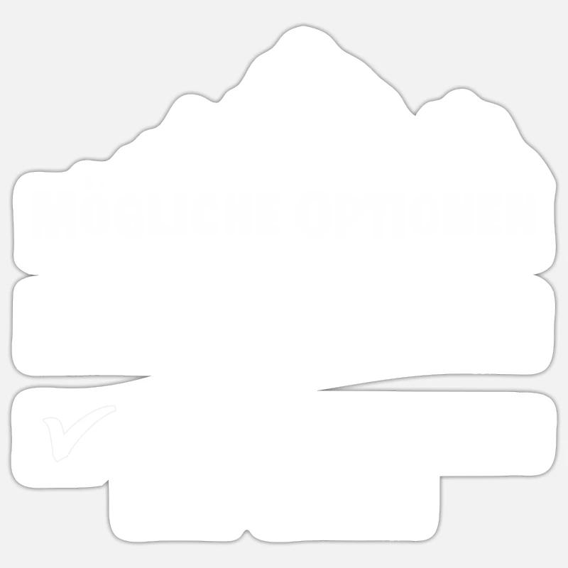 Bergsteigen mit willi oder versagen Sticker Größe S (10 x 10 cm)