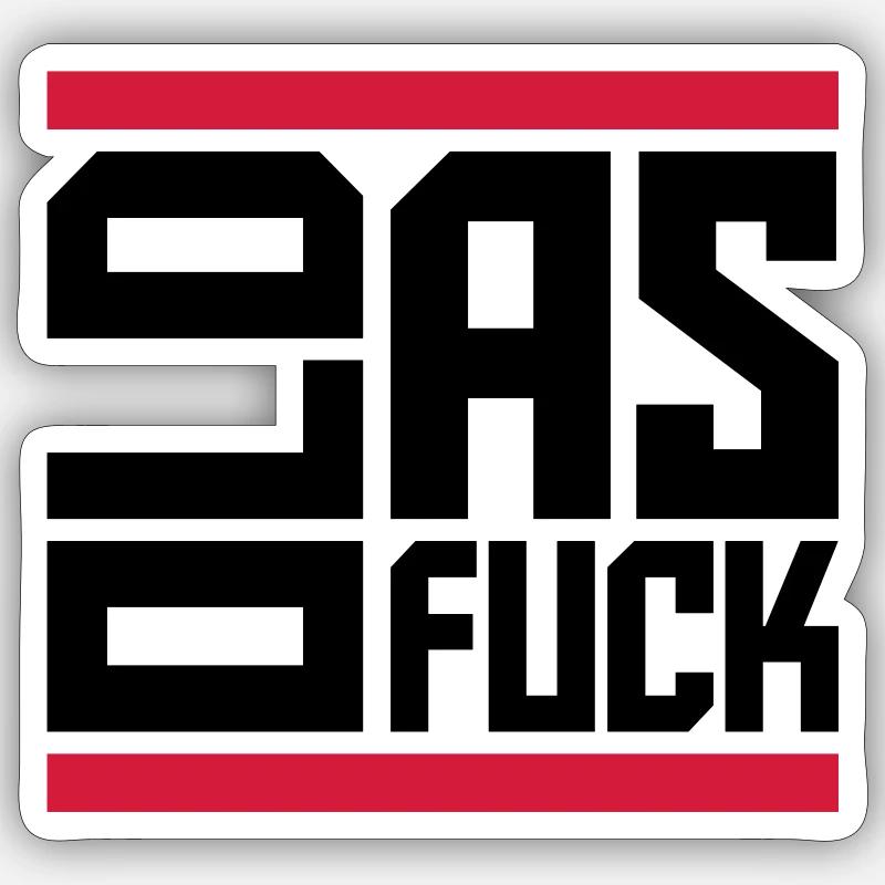 old AF Text Logo - Sticker Größe S (10 x 10 cm) - Mattweiß