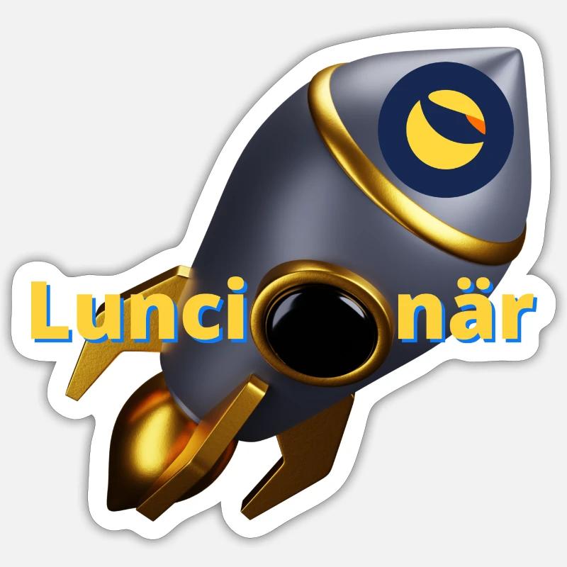 Fusée Luncionär Sticker taille S (10 x 10 cm)