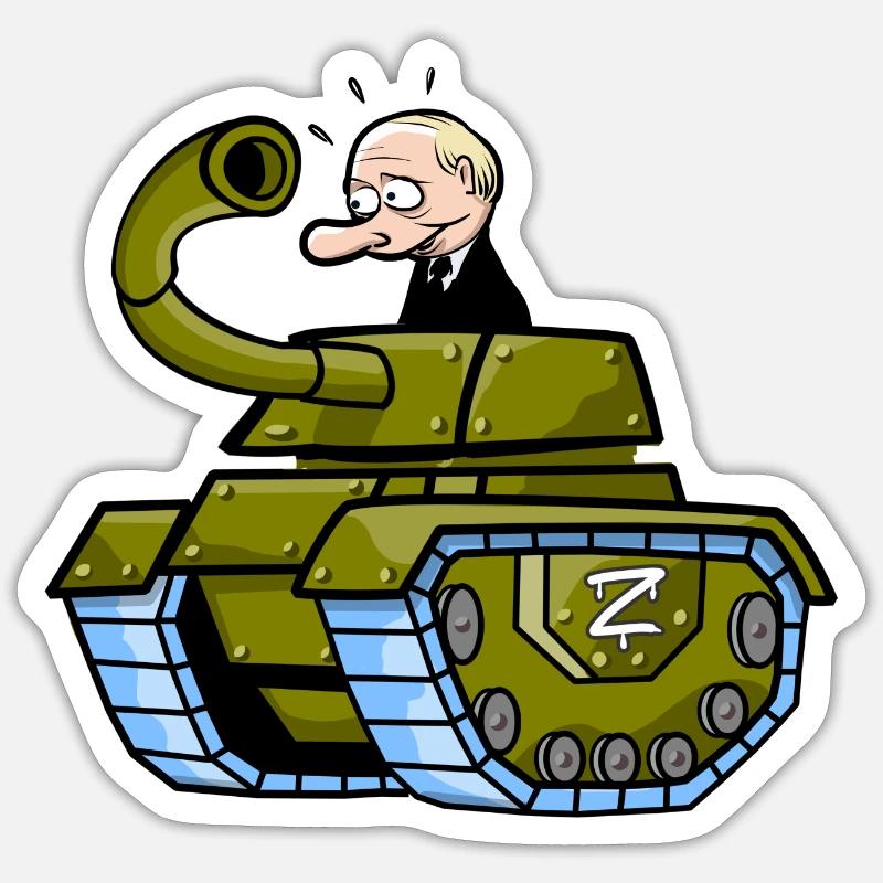 Putin's FAIL - Sticker size S (10 x 10 cm) - white matte