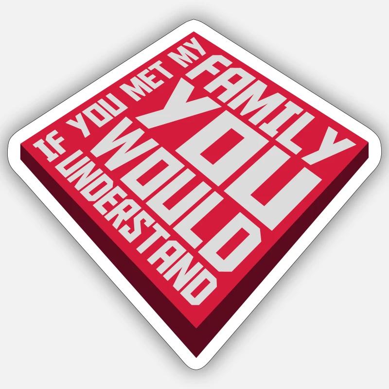 vous comprendriez citation - Sticker taille S (10 x 10 cm) - blanc mat