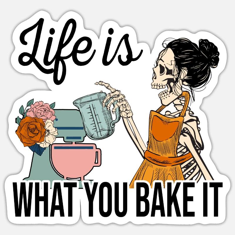 Baking Baker Baker Bakery Confectionery Cake Sticker size S (10 x 10 cm)