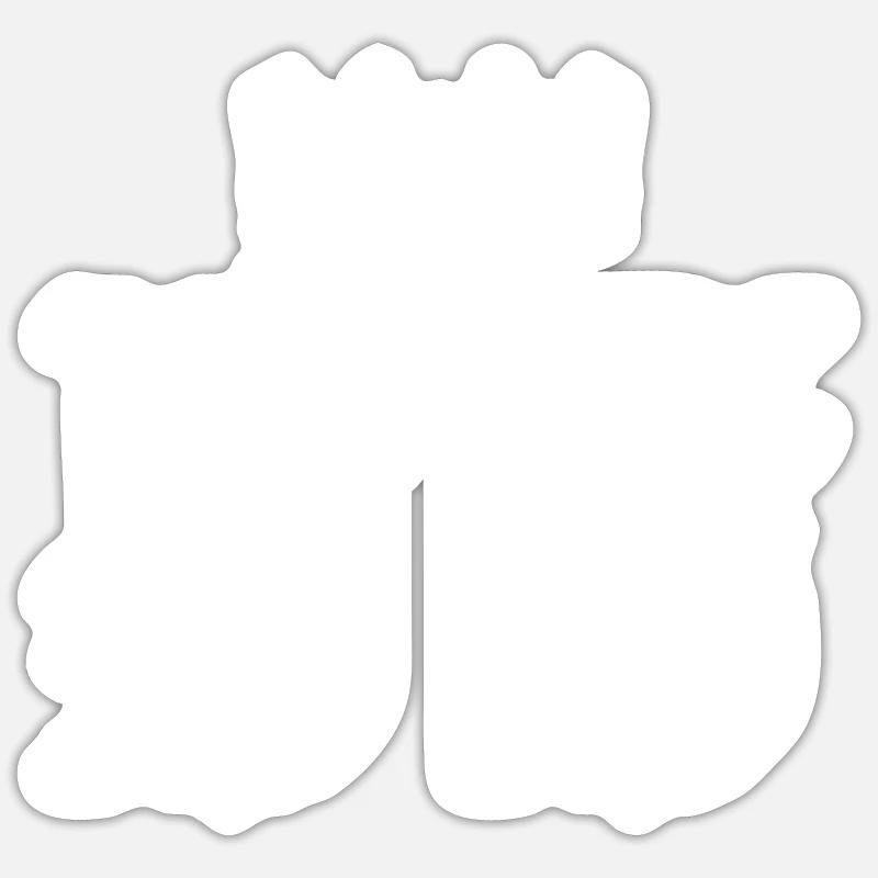 55 Number crown - Sticker size S (10 x 10 cm) - white matte
