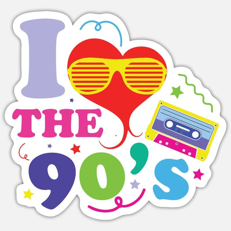 1990s Proverbs 90s Gift Idea Sticker size S (10 x 10 cm)