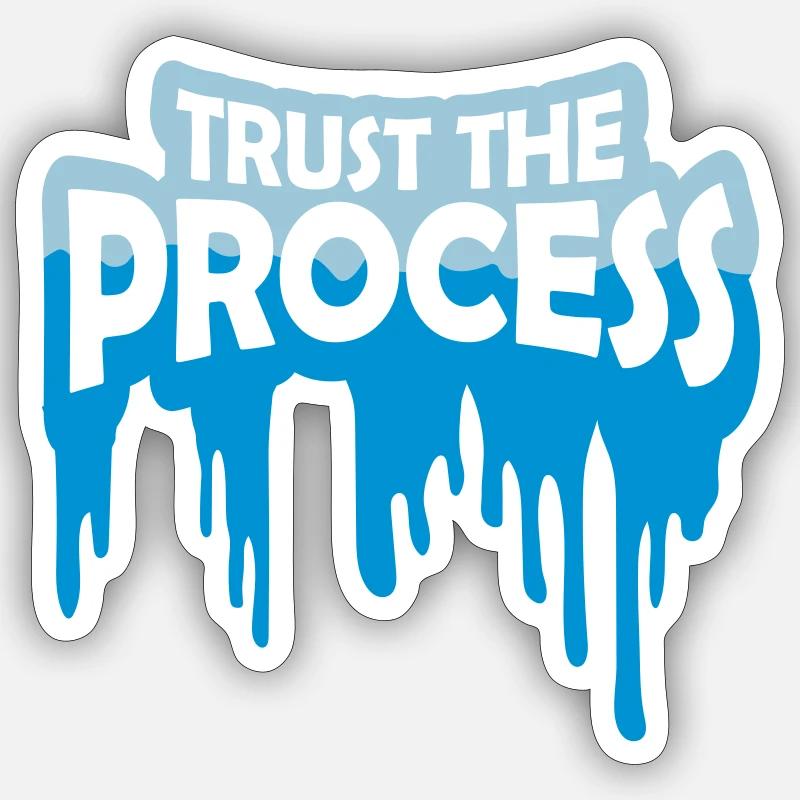 faire confiance au processus Devis Sticker taille S (10 x 10 cm)