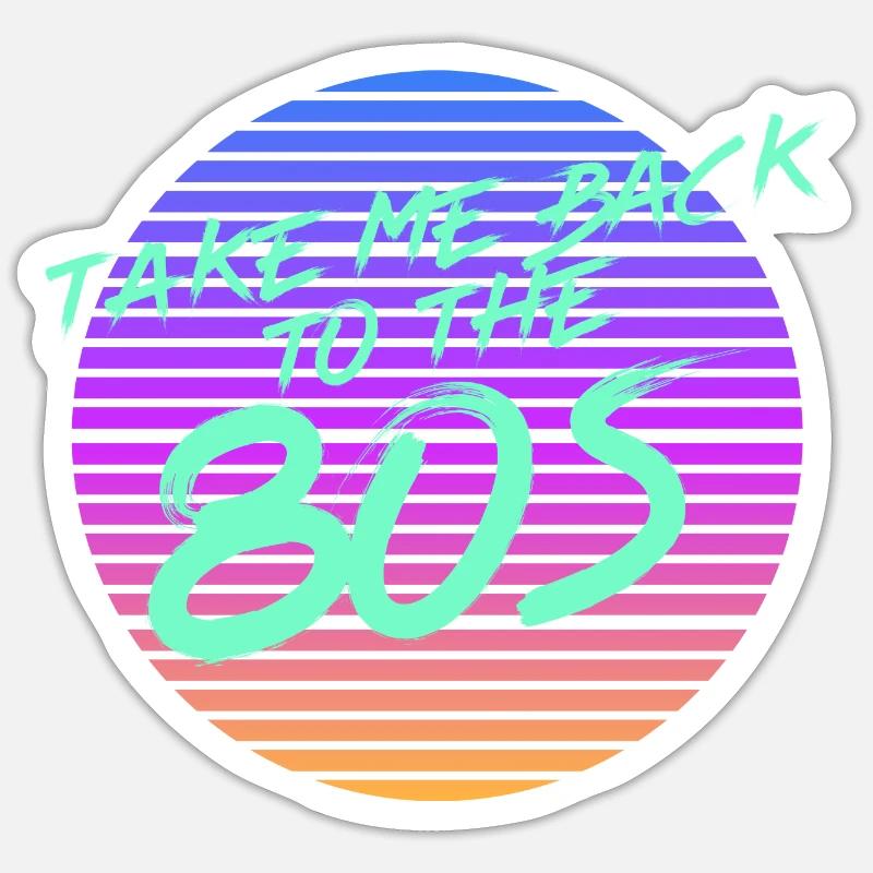 Back in the 80s Sticker size S (10 x 10 cm)