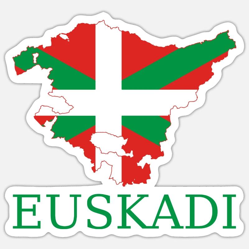 Euskadi - Sticker taille S (10 x 10 cm) - blanc mat