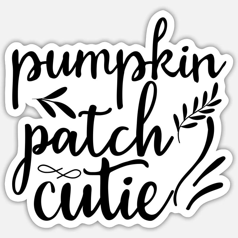 18 patch de citrouille cutie Sticker taille S (10 x 10 cm)
