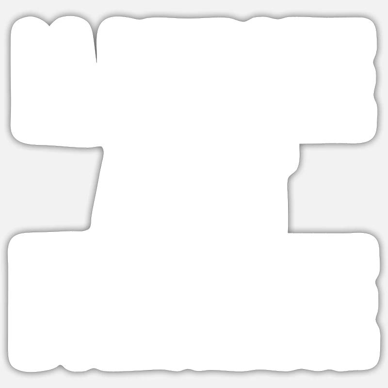 la retraite avant l'arthrite - Sticker taille S (10 x 10 cm) - blanc mat