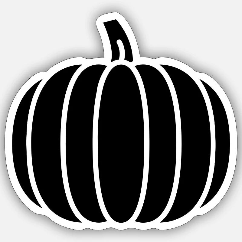 pumpkin 03 - Sticker Größe S (10 x 10 cm) - Mattweiß