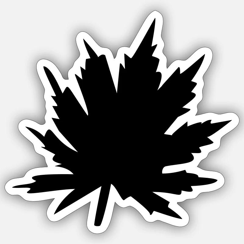 leaf 19 Sticker Größe S (10 x 10 cm)