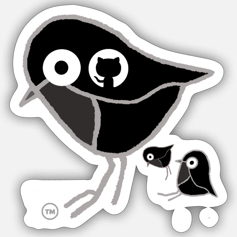 Github Poo Sticker size S (10 x 10 cm)