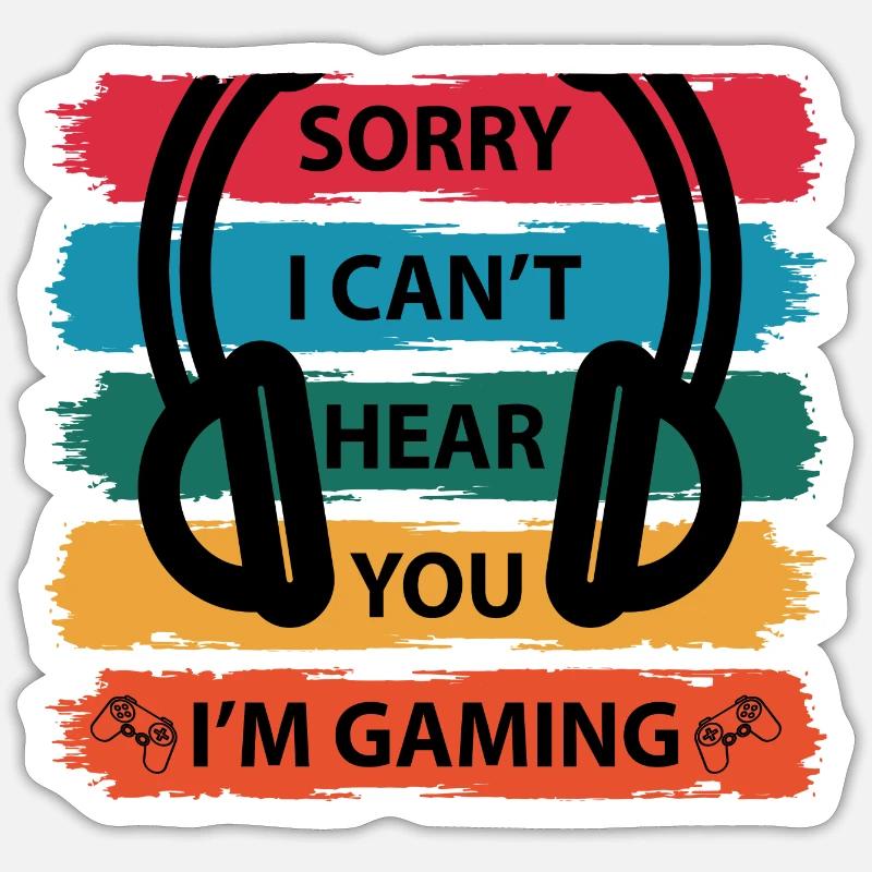 Gaming Videogame Videospiel Computerspiel Design Sticker Größe S (10 x 10 cm)