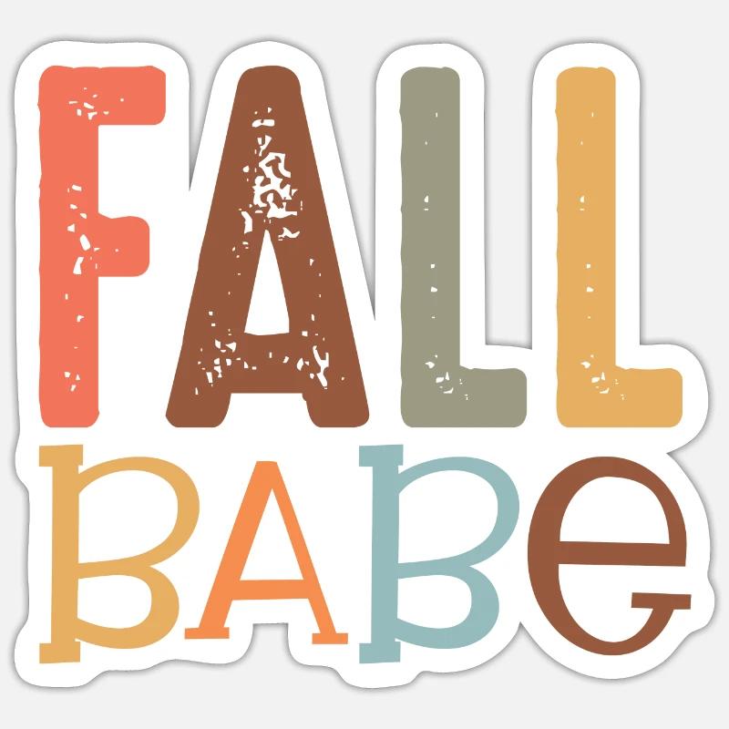 Bébé d’automne Sticker taille S (10 x 10 cm)