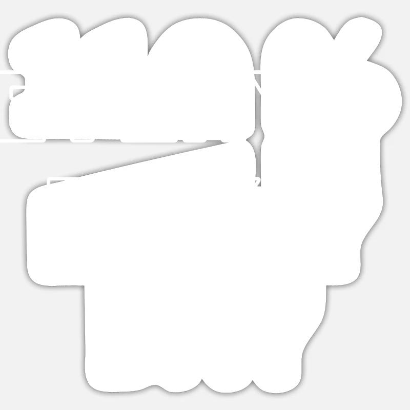 110 % every day - Sticker Größe S (10 x 10 cm) - Mattweiß
