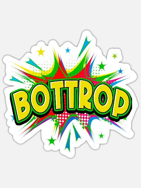 Bottrop Deutschland Stadt Pop Art Comic Kunst - Sticker Größe S (10 x 10 cm) - Mattweiß