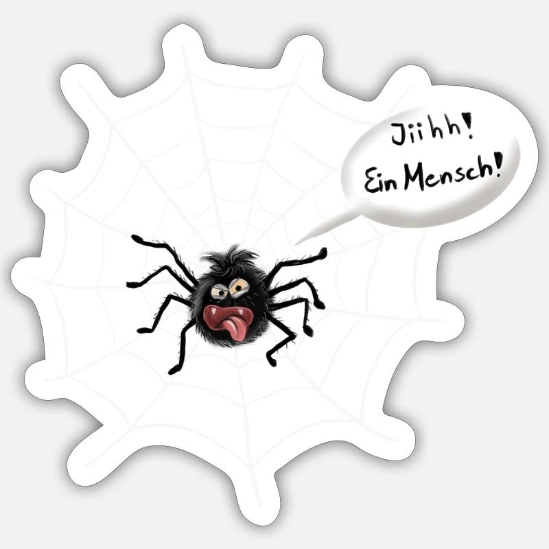 spinne Sticker Größe S (10 x 10 cm)