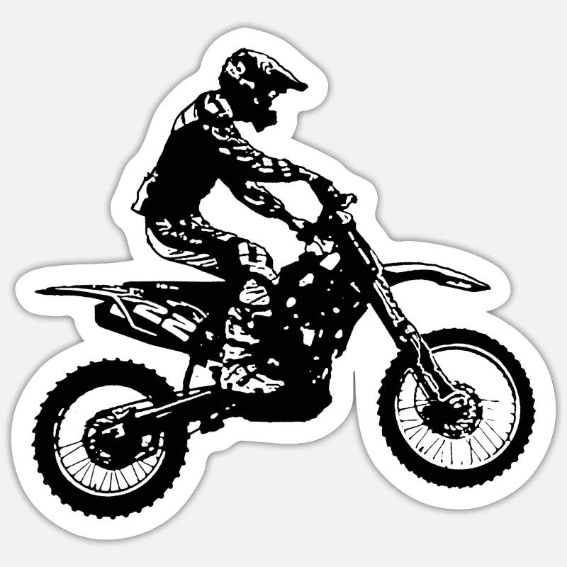 MX Driver - Sticker size S (10 x 10 cm) - white matte