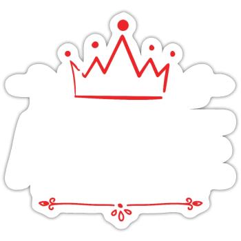 Amélie - Sticker taille S (10 x 10 cm) - blanc mat - Devant
