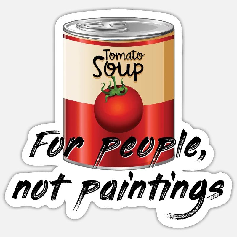 Soupe de tomates Sticker taille S (10 x 10 cm)
