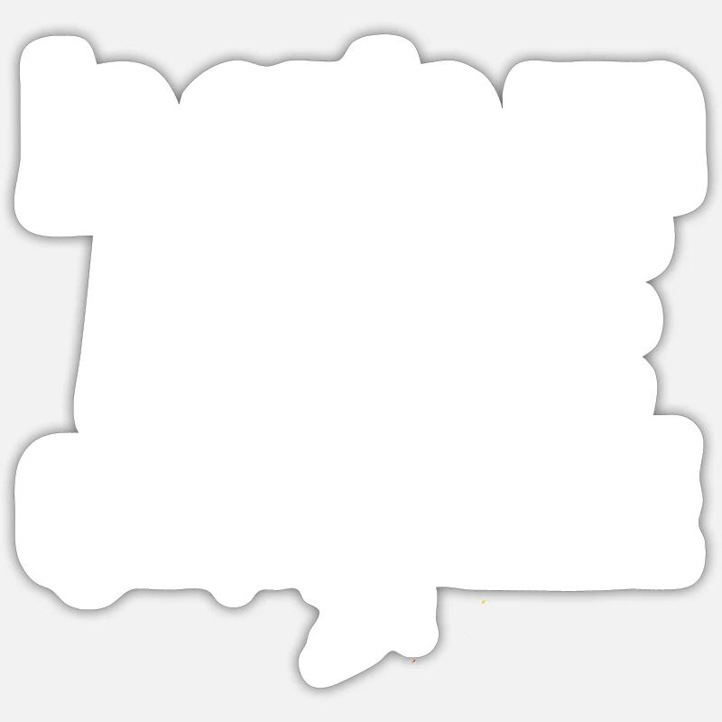 fleuriste qui déchire - Sticker taille S (10 x 10 cm) - blanc mat