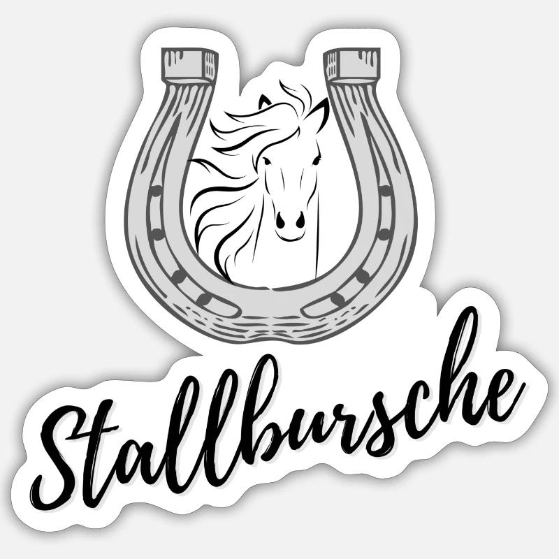 Stallbursche Sticker Größe S (10 x 10 cm)
