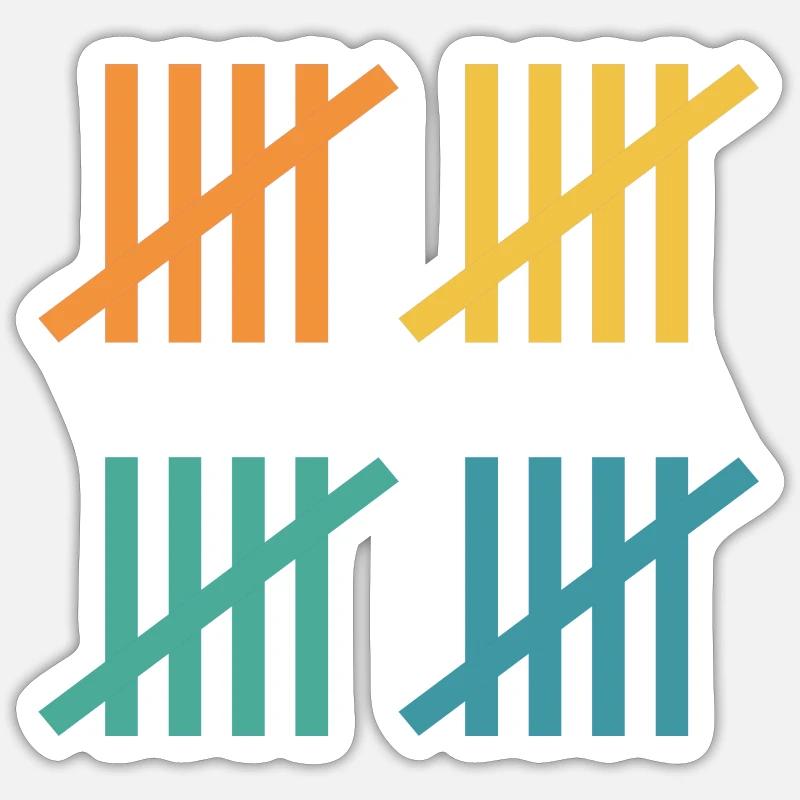 20. Geburtstag Geschenkidee Sticker Größe S (10 x 10 cm)