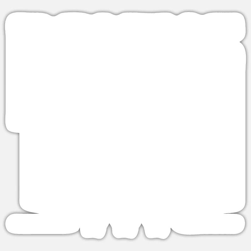 Équipe de boxe - Sticker taille S (10 x 10 cm) - blanc mat