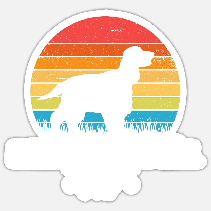 Deutsch Cocker Spaniel Sticker taille S (10 x 10 cm)