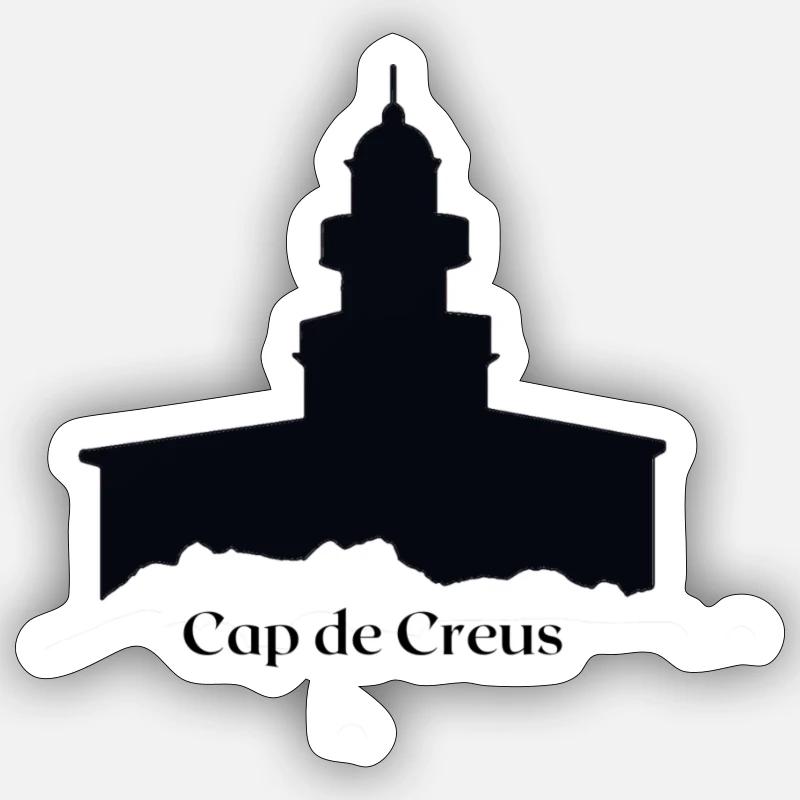 Cap de Creus - Sticker size S (10 x 10 cm) - white matte