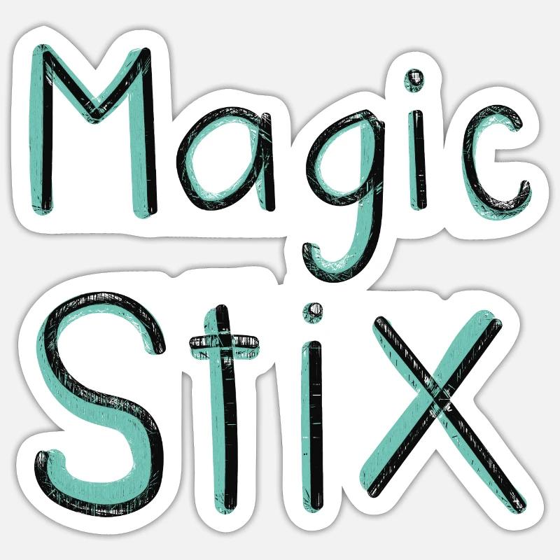 Magic Stix - Sticker taille S (10 x 10 cm) - blanc mat