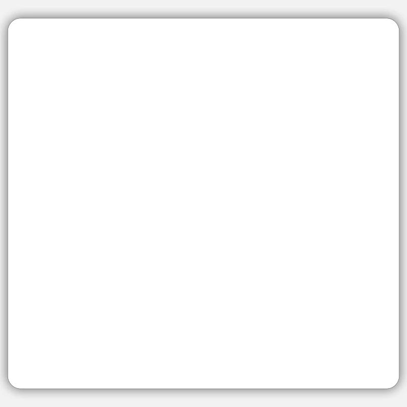 Hund Chien - Sticker taille S (10 x 10 cm) - blanc mat