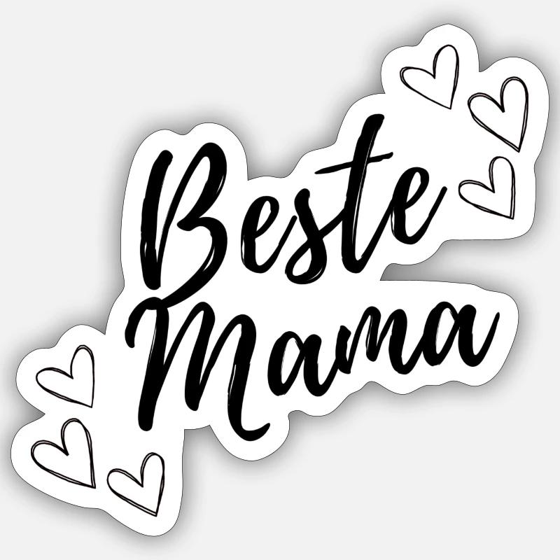 Beste Mama Sticker Größe S (10 x 10 cm)