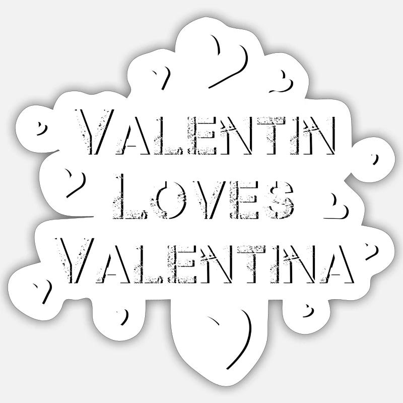 Saint-Valentin Joyeuse Saint-Valentin Sticker taille S (10 x 10 cm)