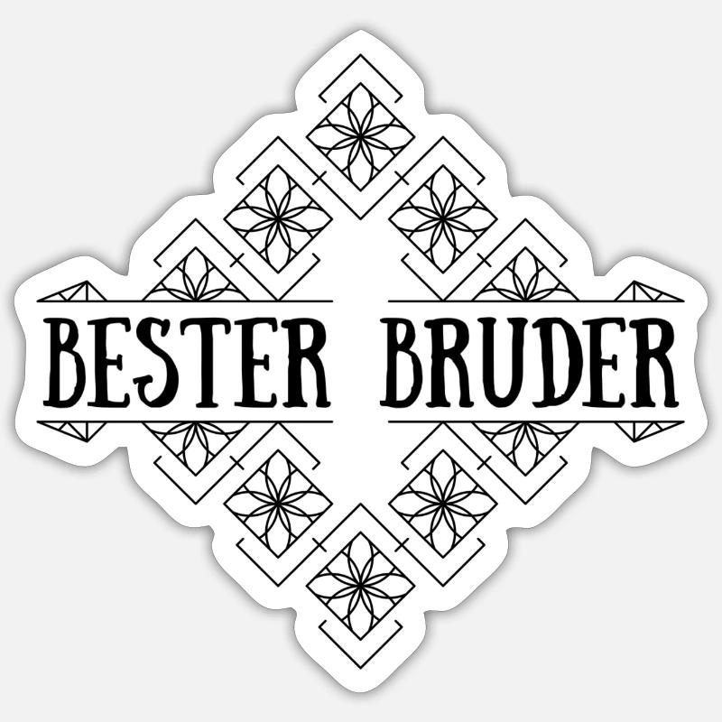 Bester Bruder Sticker Größe S (10 x 10 cm)