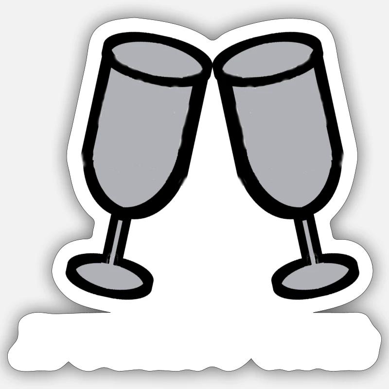 Wine Wine Wine Time Gift Gift Idea Clock Clock Sticker size S (10 x 10 cm)