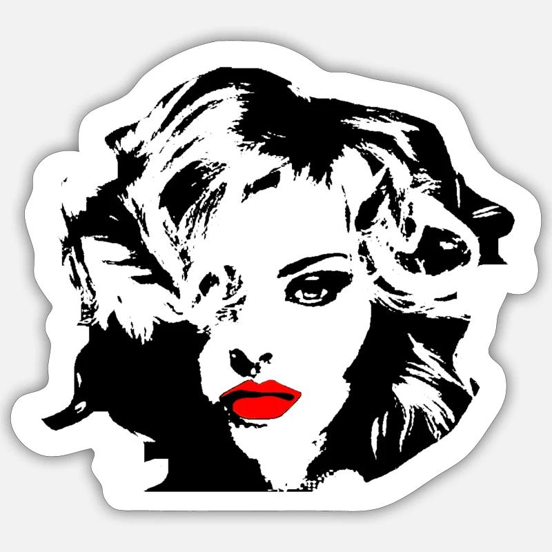 Rote Lippen Sticker Größe S (10 x 10 cm)