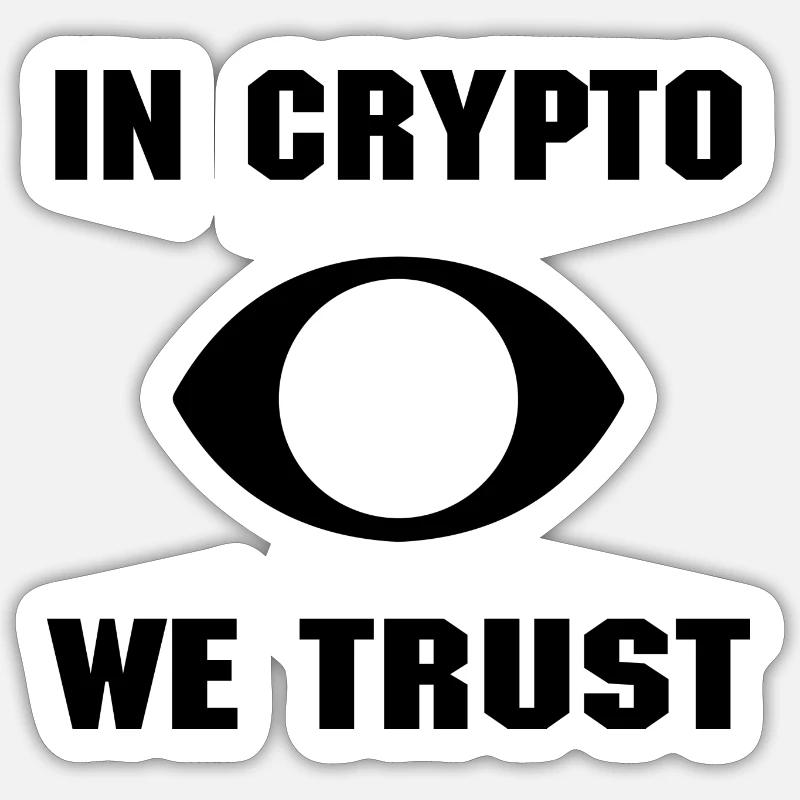 Bitcoin Trading Crypto Stocks - Sticker taille S (10 x 10 cm) - blanc mat