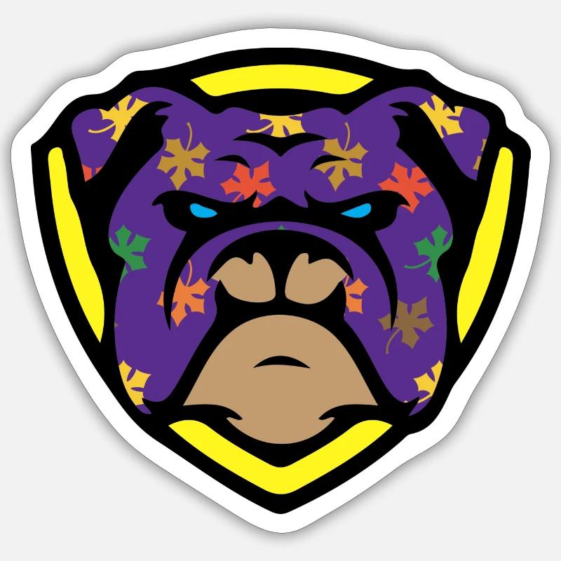 BULLdog Sticker formato S (10 x 10 cm)