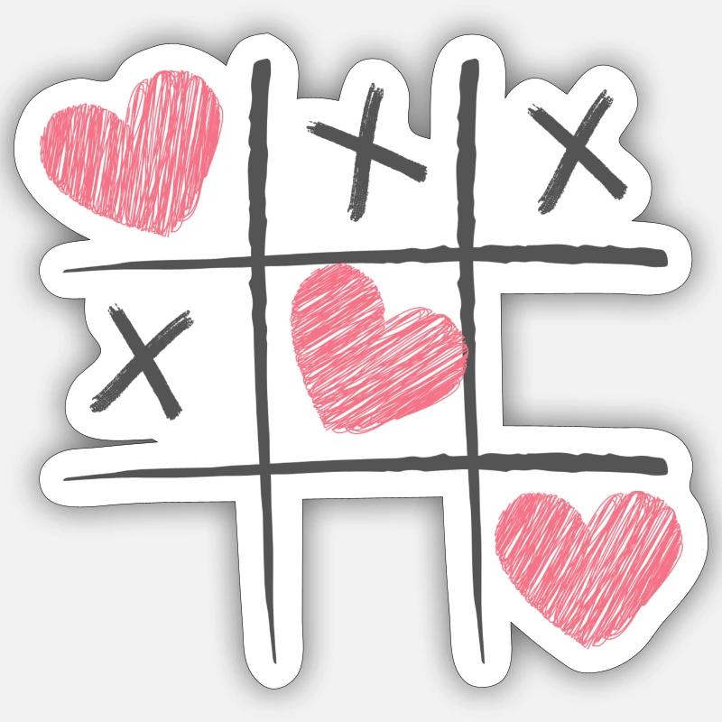 Cuore Sticker formato S (10 x 10 cm)