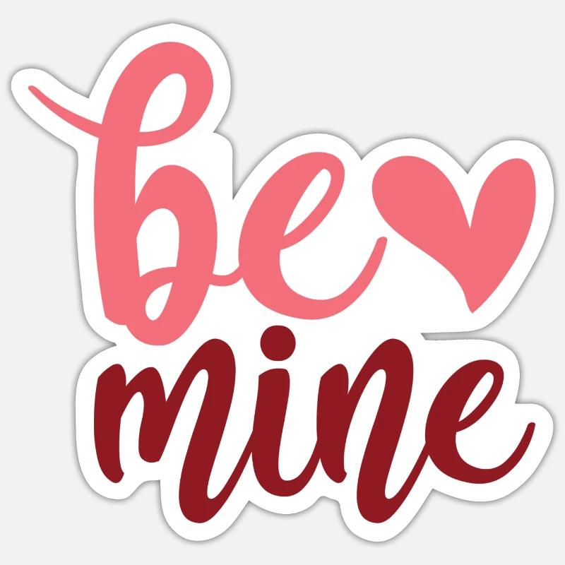 Soyez à moi - Sticker taille S (10 x 10 cm) - blanc mat