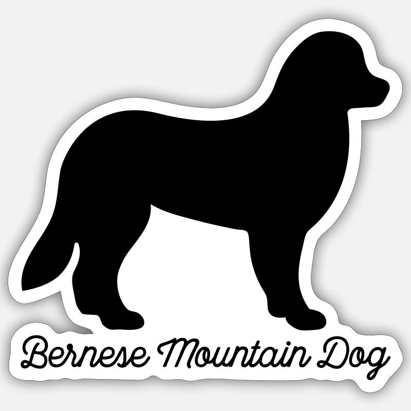 Bouvier bernois Sticker taille S (10 x 10 cm)