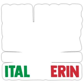Ich habe keine Angst meine Mama ist Italienerin - Sticker Größe S (10 x 10 cm) - Mattweiß - Vorne